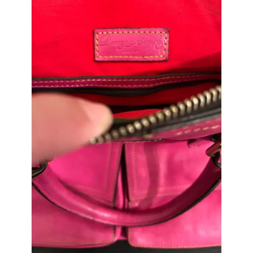 Dooney & Bourke Florentine Clayton Satchel Hot Pink Large - Picture 11 of 14